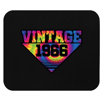 Discover Vintage 1966 Tie Dye Splash Color Triangle Mouse Pads