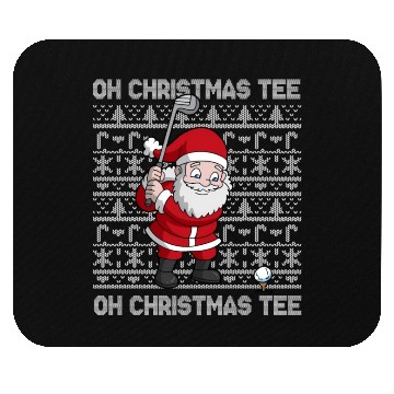 Discover Golf Oh Santa Claus Golfer Golfing Mouse Pads