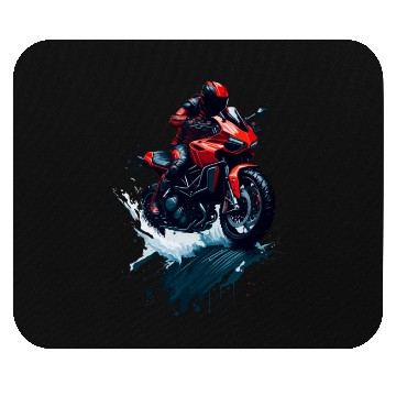 Discover Illustration sport motorcycle Mouse Pads