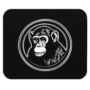 Discover Ape Face Apes Apelike Jungle Primate Mouse Pads
