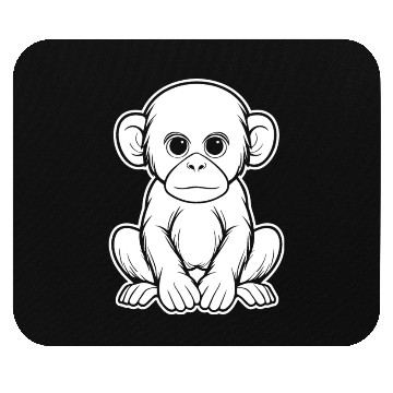 Discover Ape Face Apes Apelike Jungle Primate Mouse Pads