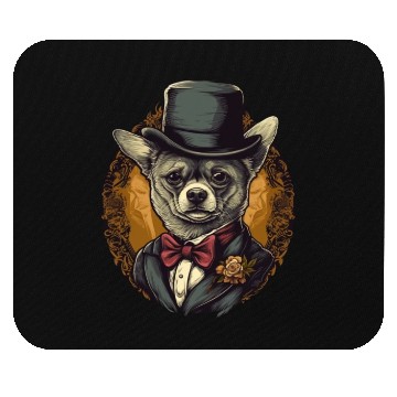 Discover Chihuahua - France Red Wine French Gentleman Funny Mouse Pads