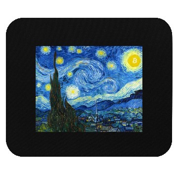 Discover The Bitcoiny Night Mouse Pads