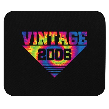 Discover Vintage 2006 Tie Dye Splash Color Triangle Mouse Pads