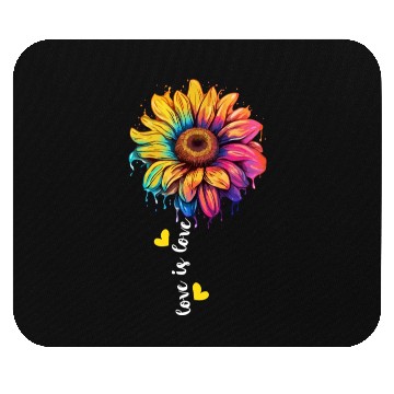 Discover Rainbow Sunflower Lover LGBT Lesbian Gay Group Pun Mouse Pads