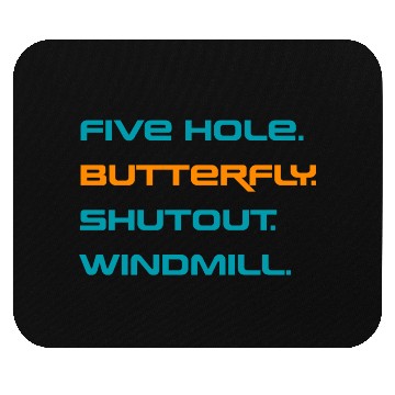 Discover Five Hole Butterfly Shutout Windmill Mouse Pads
