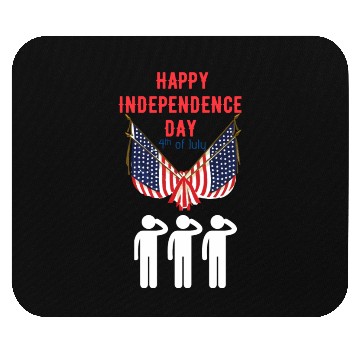 Discover Happy independence day Mouse Pads