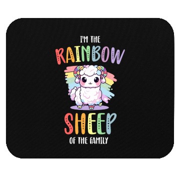 Discover Rainbow Sheep LGBT Lesbian Gay Community Pride Mouse Pads