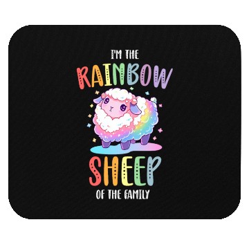 Discover Rainbow Sheep LGBTQ Transgender Pride Community Mouse Pads