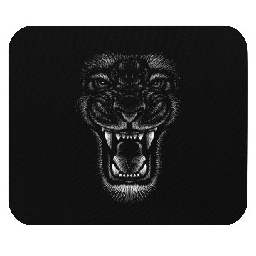 Discover Lion head illustration Mouse Pads