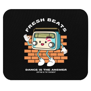 Discover Fresh Beats Dance Is The Answer gift green Mouse Pads