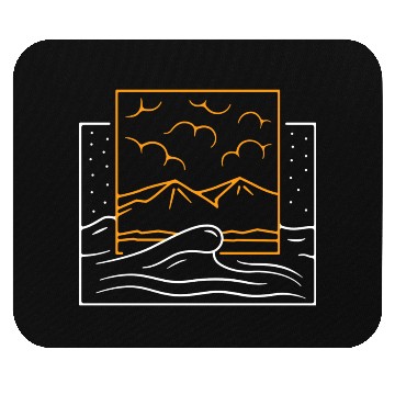 Discover Mountain And Ocean Mouse Pads