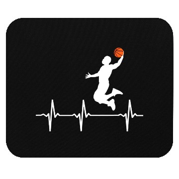 Discover Basketball Heartbeat Basketball Lover Mouse Pads