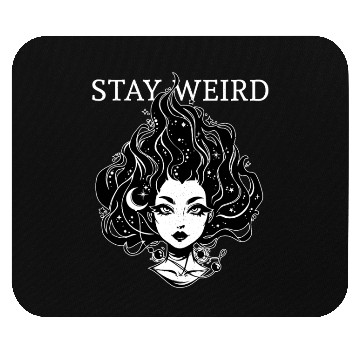 Discover Stay Weird - Moonchild Girl Mouse Pads