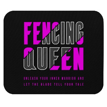 Discover Fencing Queen Mouse Pads