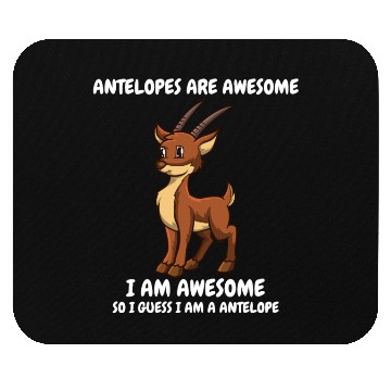 Discover Cute funny brown antelope Mouse Pads