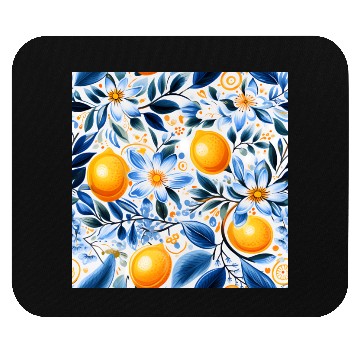 Discover Yellow Lemon Floral Detailed Summer Collection 01 Mouse Pads