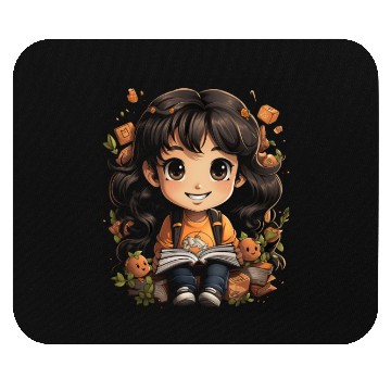 Discover Back to School Pre-K Kindergarten Student Chibi Mouse Pads