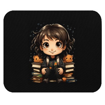 Discover Back to School Pre-K Kindergarten Student Chibi Mouse Pads