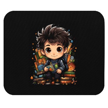 Discover Back to School Pre-K Kindergarten Student Chibi Mouse Pads