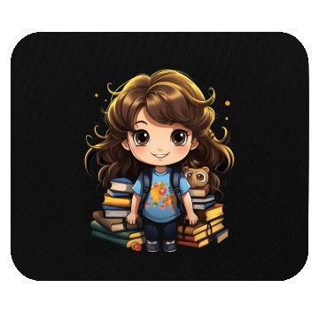 Discover Back to School Pre-K Kindergarten Student Chibi Mouse Pads