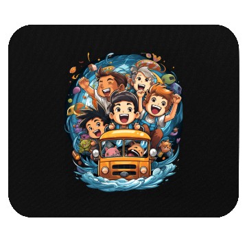 Discover Back to School Pre-K Kindergarten School Bus Mouse Pads