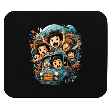 Discover Back to School Pre-K Kindergarten School Bus Mouse Pads
