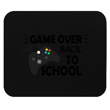 Discover Game Over Back To School girl Mouse Pads