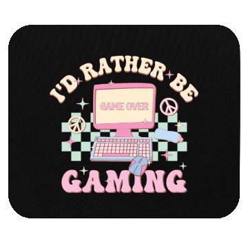 Discover I'd Rather Be Gaming, Happy Game Day Mouse Pads