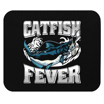 Discover Noodling Flathead Fishing Catfish Angler Mouse Pads