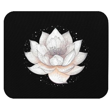 Discover serene Lotus (1) Mouse Pads