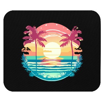 Discover Tropical Serenity Sunset Mouse Pads