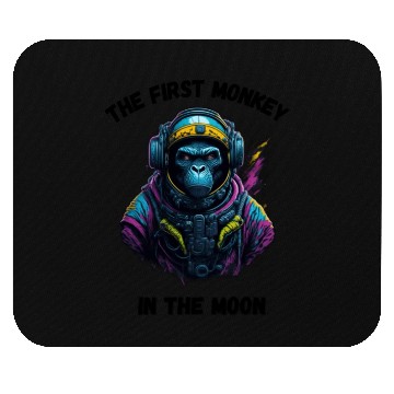 Discover the first monkey in the moon Mouse Pads