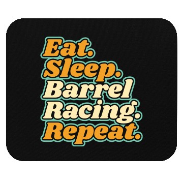 Discover Barrel Racing Barrel Racer Rodeo Western cute Mouse Pads