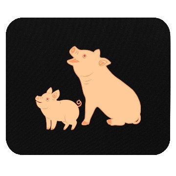 Discover Mother pig with piglet Mouse Pads