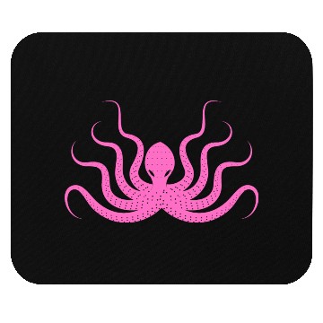Discover Menace Octopus Neon Pink Mouse Pads