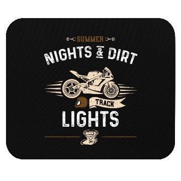 Discover Summer Nights & Dirt Track Lights Mouse Pads