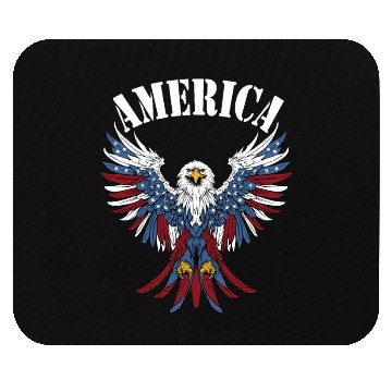 Discover America Eagle Mouse Pads