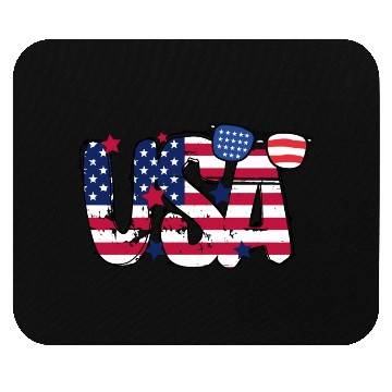 Discover USA Flag Patriotic 4th of July America day of Mouse Pads