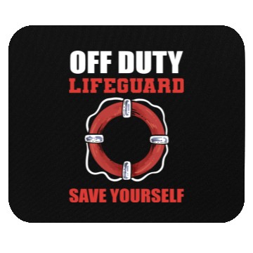 Discover Off Duty Lifeguard Beach Attendant Gift Mouse Pads