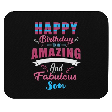 Discover Happy Birthday Son Mouse Pads