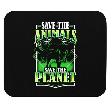 Discover Save The Animals Save The Planet Mouse Pads