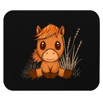 Discover kawaii cute chibi horse Mouse Pads