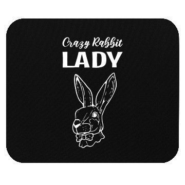 Discover Crazy Rabbit Lady Pet Lover Gift Mouse Pads