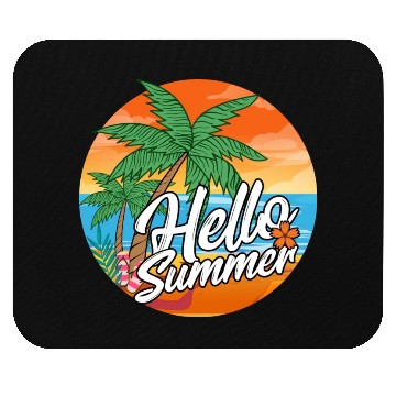 Discover Hello Summer Mouse Pads