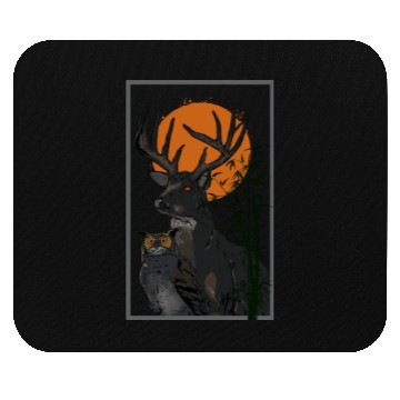 Discover Deer And Owl Mouse Pads