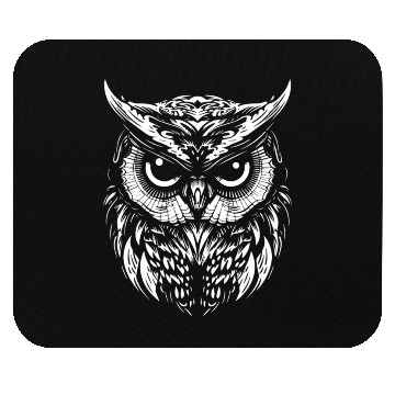 Discover Graphic Owl Geometric Poly Shape Bird Lover Mouse Pads