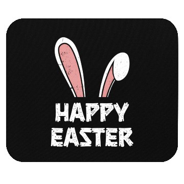 Discover Happy Easter Bunny Rabbit Ears Mouse Pads