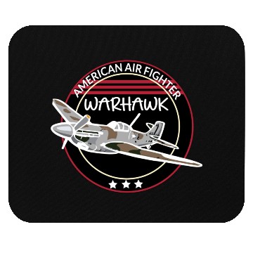 Discover WW2 P-40 Warhawk Airplane Mouse Pads
