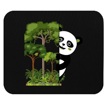 Discover panda bear in the forest Mouse Pads